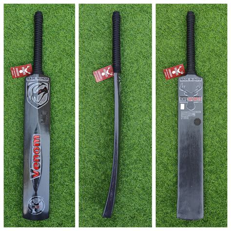 Kwesports Venom Pro Kashmir willow Hard tennis bat - Black Fury