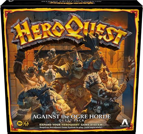Amazon.com: Avalon Hill Heroquest Against The Ogre Horde Quest Pack | Roleplaying Game | Ages 14 ...