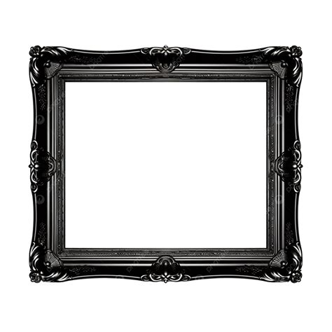 Black Picture Frame Clip Art, Frame, Picture, Black PNG Transparent ...