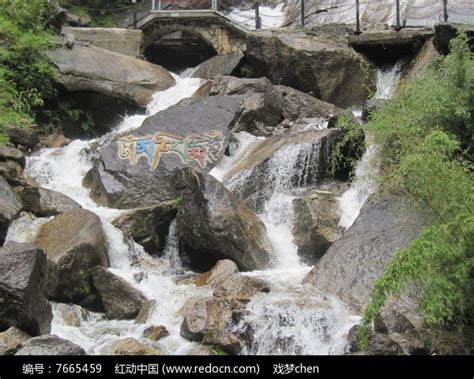 大峡谷的底部有溪流围绕小溪水的森林和高清图片下载-正版图片507275869-摄图网