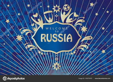 Welcome Russia Abstract Banner Vector Template 2018 World Cup Russia ...