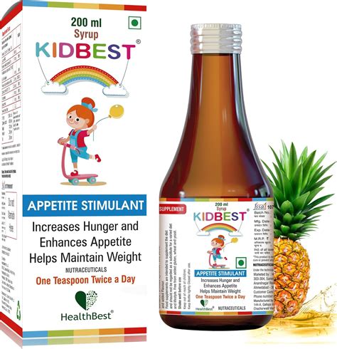 Amazon.com: HealthBest Kidbest Appetite Booster for Kids 3-13 Yrs with L-Lysine & B Vitamins ...