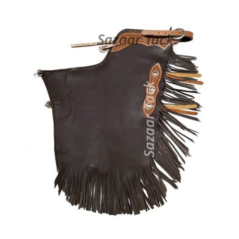 Western Leather Chinks Chaps with Tooled Yoke for Men Women Kids ...