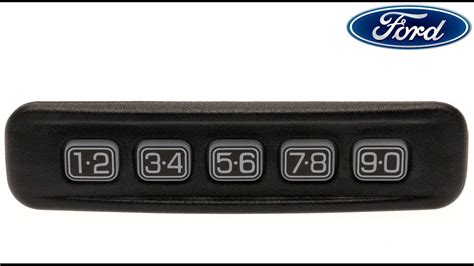 Image result for How to Find Ford Factory Door Keypad Code