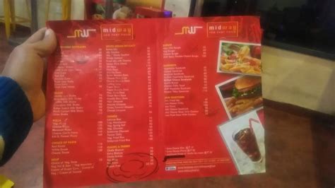 Menu at Midway : Veg Fast Food, Raipur