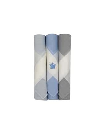 Buy Louis Philippe Men's Cotton Pastel Handkerchief (Pack of 3) Blue ...