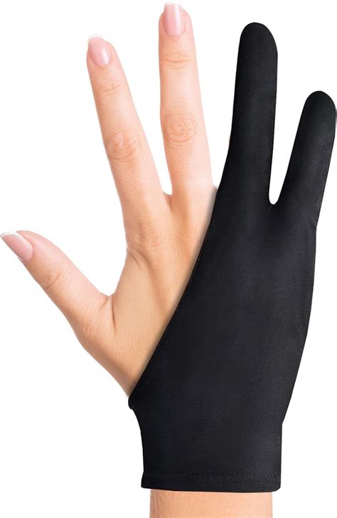 Worison Artist Two-Finger Glove for Pencil Sketching, Watercolours ...