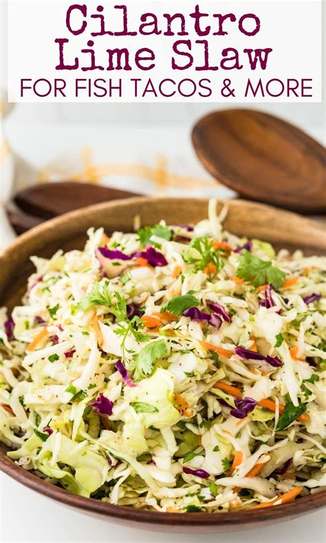 Cilantro Lime Slaw | Recipe | Cilantro lime slaw, Coleslaw recipe easy ...