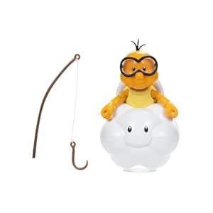 Buy Nintendo Super Mario Lakitu 4” Articulated Figure with Fishing Pole ...
