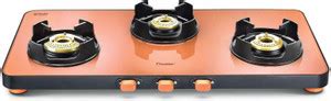 Prestige PRESTIGE EDGE GAS STOVE - 3 BURNER STOVES Glass Manual Gas ...