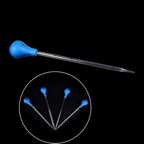 Buy 1/2/3/5/10ml Rubber Head Glass Dropper Glass Pipette Lab Dropper ...