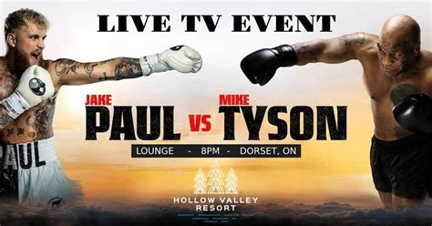 MIKE TYSON vs JAKE PAUL (LIVE TV EVENT), 1326 Kawagama Lake Road ...