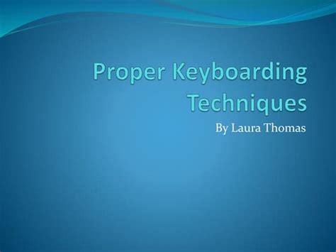 Image result for Correct Keyboarding Technique