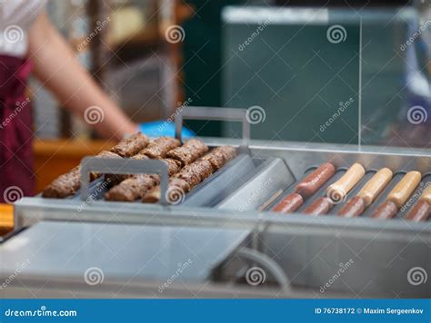 Frankfurters and Sausages for Hot Dogs Stock Photo - Image of barbeque ...