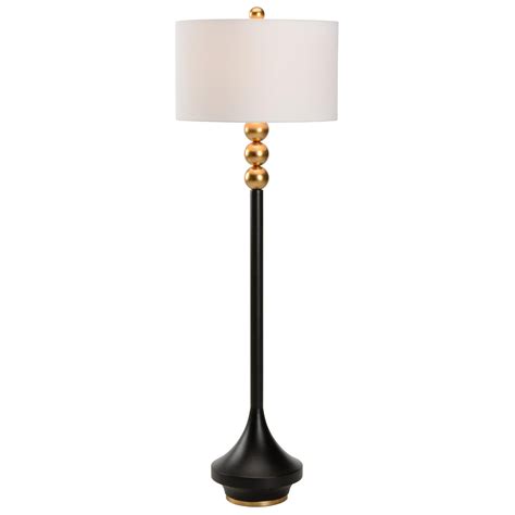 Matte Black and Gold Floor Lamp - Home Decor - Statement Piece