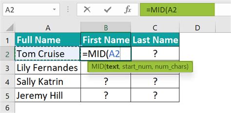 Image result for Mid Function Excel