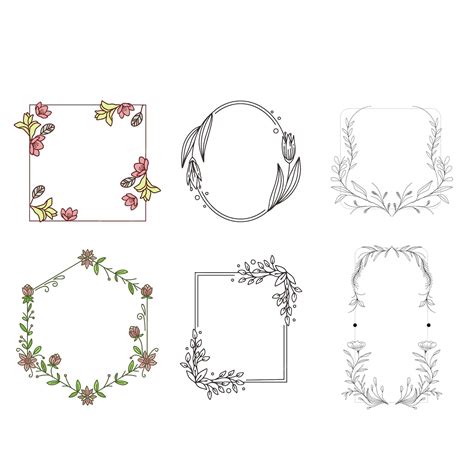 Luxury botanical gold wedding frame elements on white background set of ...