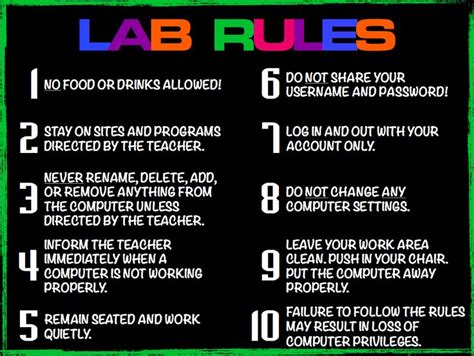 Image result for Rules for Computer Lab