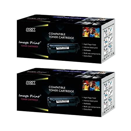 Image Print 80X Black / CF280X Toner Cartridge Compatible with HP M401 ...