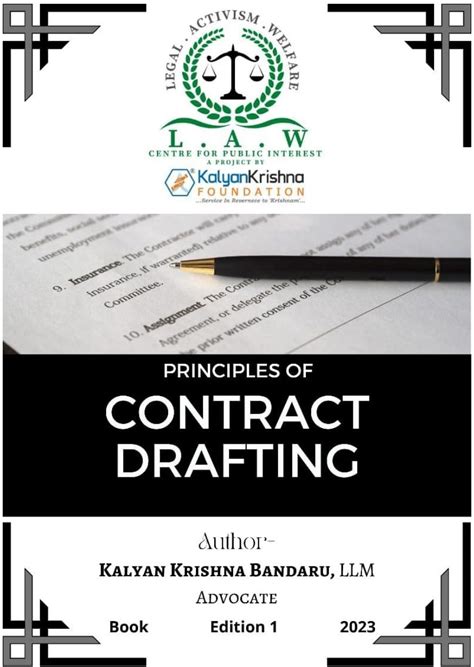 PRINCIPLES OF CONTRACT DRAFTING: (GLOBAL) eBook : BANDARU, KALYAN ...