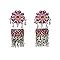 Yellow Chimes Earrings for Women and Girls | Traditional Pink Studded ...