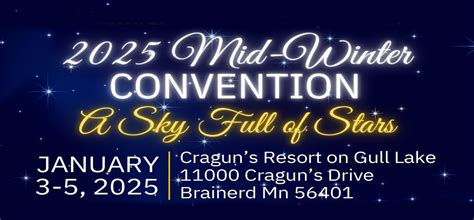 2025 District 5M9 Mid-Winter Convention, Cragun's Resort on Gull Lake ...