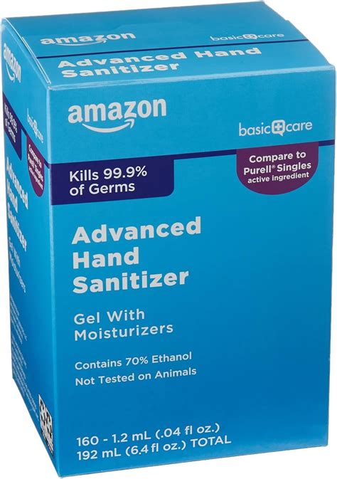 Amazon.com: Amazon Basic Care Advanced Hand Sanitizer, Scented, 160 ...