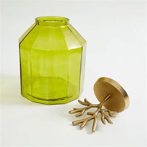 Buy Splendid Glass Decorative Jar with Metal Lid from Home Centre at ...