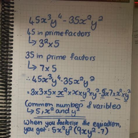 Factor 45 x^3 y^4 - 35x^2y^2 - brainly.com