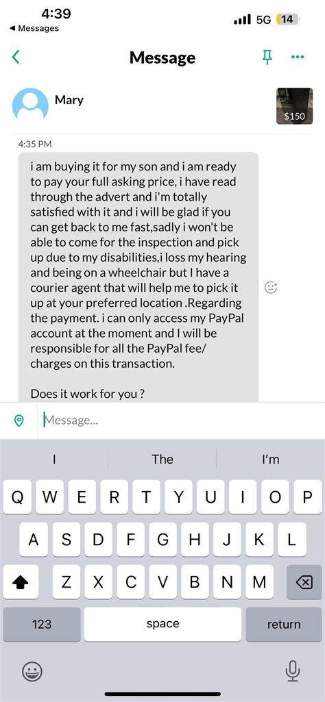 Is this a Scam on OfferUp? : r/Scams