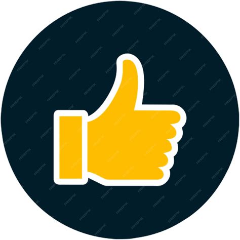Premium Vector | Craft a thumbs up emoji to represent approval or agreement icon