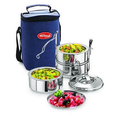 SS Insulated Hot Lunch Pack - Esteelo X-3 Stainless Steel Insulated ...