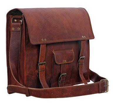 pranjals house Genuine Vintage Brown Leather Messenger Shoulder Laptop ...
