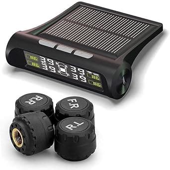 Earwig Tire Pressure Monitor, Solar Wireless Auto Car TPMS Tyre ...