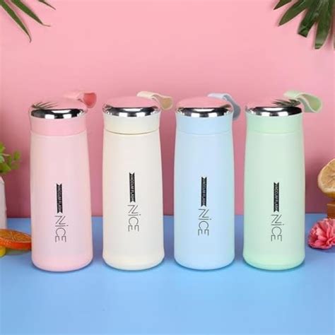 Krishivvaa Nice Water Bottle BPA Free Glass Tumbler with Glass Inner ...