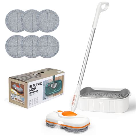 Electric Spin Mop with Bucket Cordless Mops for Floor Cleaning ...
