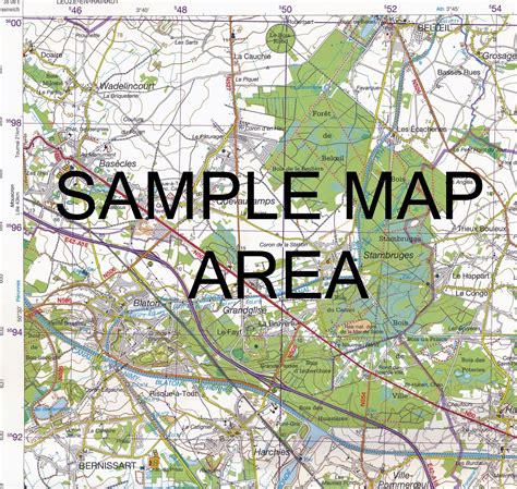 4 - 5 NGI Belgian 1 50 000 Topo Map - Knokke Heist