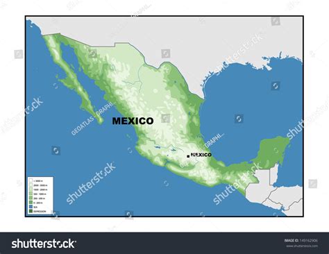 physical map mexico