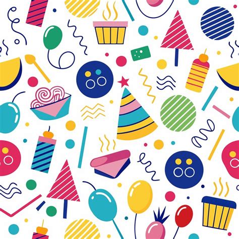 Colorful birthday theme doodles | Premium AI-generated vector
