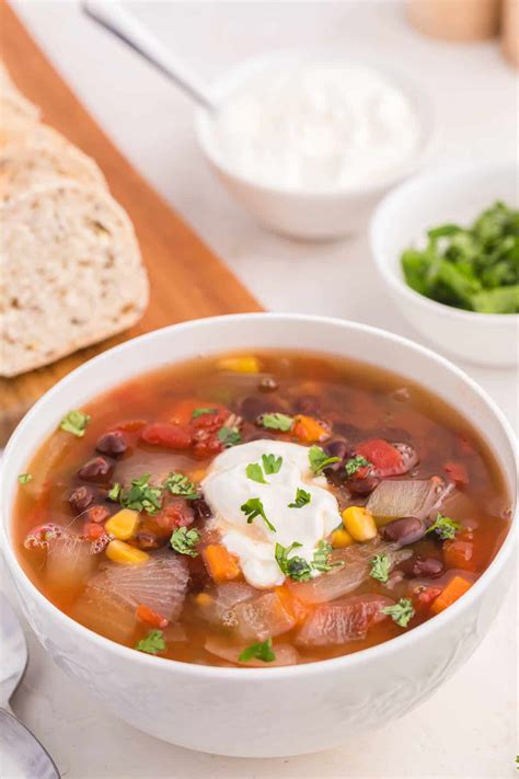 Black Bean Vegetable Soup Recipe - Simply Stacie