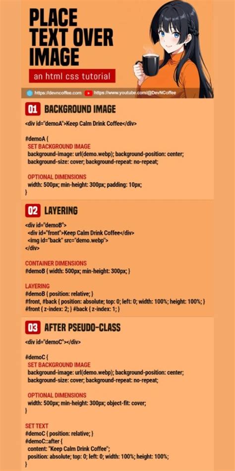 Image result for Text and Image Using HTML and CSS