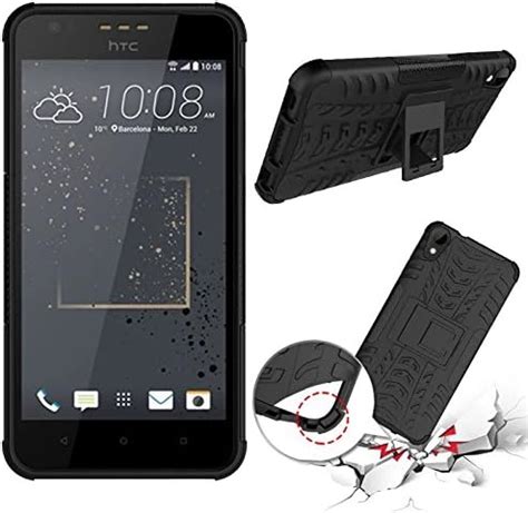 HTC Desire 825 Heavy Armor Kick Stand Back Cover Case by Craftech TM ...
