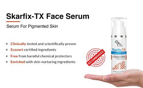 Fixderma Skarfix-TX Face Serum with 4% Kojic Acid, 4% Niacinamide Serum ...