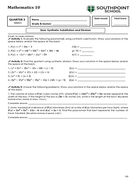 Image result for Class 10 Assignment 3rd Week Math