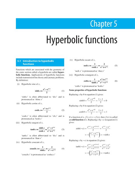 Hyperbolic Function 的图像结果