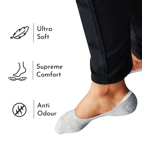 Bamboo No Show Socks for Men (Solid) - Pack of 4 – Heelium