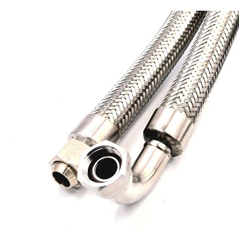 Flexible équipé ondulé tresse inoxydable femelle BSP inox