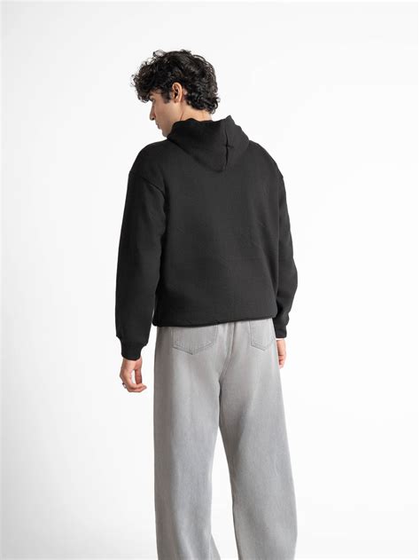 Heavyweight Everyday Essential 420 GSM Solid Hoodie Black – Bare Brim