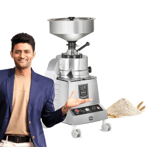 Natraj Shakti Stone Aata Maker 1.37 HP - Stainless Steel Body, 11 Kg/Hr ...