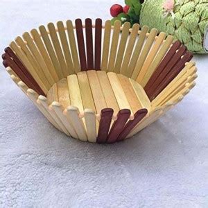 DESI KARIGAR Round Fruit Basket Wooden Fruit & Vegetable Basket Price ...